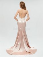 Sexy Backless V Neck Lace Mermaid Long Evening Prom Dresses, 17520 - Image 10