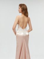 Sexy Backless V Neck Lace Mermaid Long Evening Prom Dresses, 17520 - Image 13