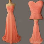 Junior Young Simple Sweet Heart Chiffon Lace Up Back Bridesmaid Dresses, WG186