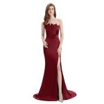 Mismatched Burgundy Mermaid Cheap Bridesmaid Dresses Online, WG813 - Image 8