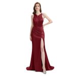 Mismatched Burgundy Mermaid Cheap Bridesmaid Dresses Online, WG813 - Image 9