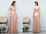 Cheap Sparkly Floor Length Mismatched Gold Sequin Bridesmaid Dresses, WG547 - Image 3
