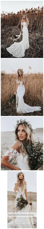 Sweetheart Lace Mermaid Wedding Dresses Online, Cheap Lace Bridal Dresses, WD460 - Image 10