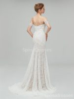 Sweetheart Lace Mermaid Wedding Dresses Online, Cheap Lace Bridal Dresses, WD460 - Image 7