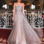 Sparkly Gold Sequin Suqare A-line Cheap Evening Prom Dresses, Cheap Custom Sweet 16 Dresses, 18476 - Image 3