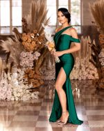 Mismatched Green Mermaid Cheap Long Bridesmaid Dresses Online,WG1277 - Image 4