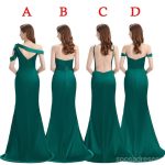 Mismatched Burgundy Mermaid Cheap Bridesmaid Dresses Online, WG813 - Image 3