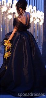 Sexy Black A-line High Low Maxi Long Party Prom Dresses, Evening Dress,13324 - Image 4