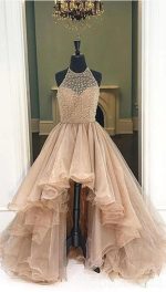 High Low Evening Prom Dresses, Custom Long Prom Dresses, Cheap Formal Prom Dresses, 17060 - Image 5