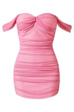 Pretty Pink Mini Short Prom Homecoming Dresses Tight,Party Dress,CM1041 - Image 3