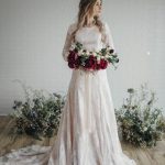Modest Long Sleeves Lace A-line Wedding Dresses Online, Cheap Beach Bridal Dresses, WD479