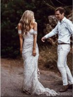 Sweetheart Lace Mermaid Wedding Dresses Online, Cheap Lace Bridal Dresses, WD460 - Image 4